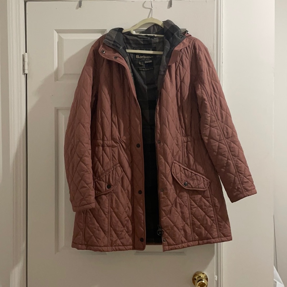 Barbour Quilted Coat w/ Removable Hood